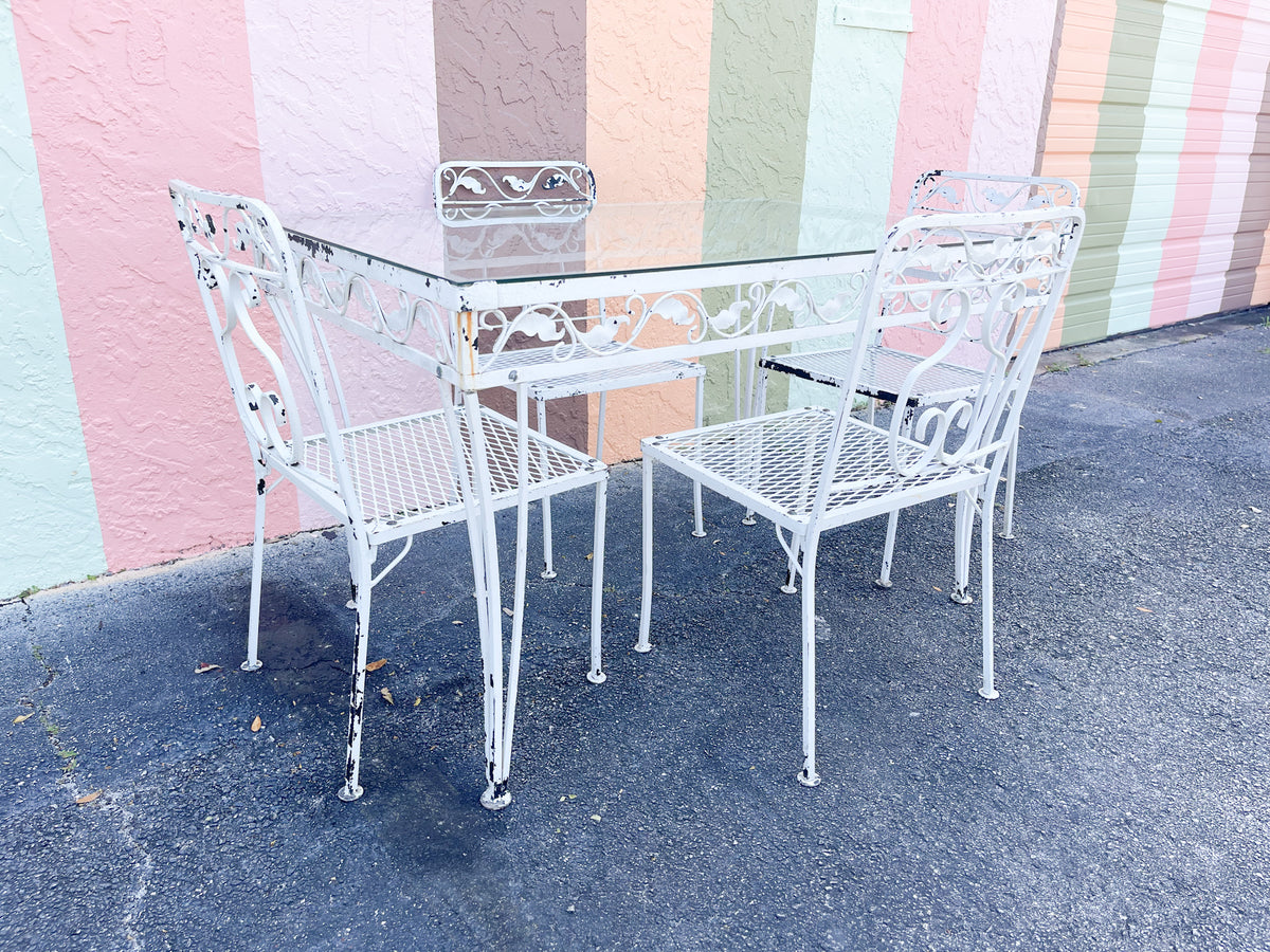 Palm Beach Chic Outdoor Table Set