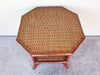 Palecek Tortoiseshell Rattan Side Table