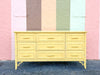 Happy Yellow Faux Bamboo Dresser