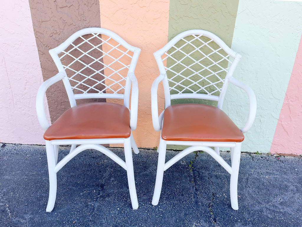Pair of Sweet Rattan Chairs