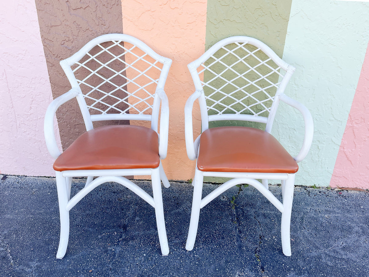 Pair of Sweet Rattan Chairs