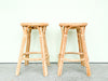 Pair of Modern Rattan Bar Stools