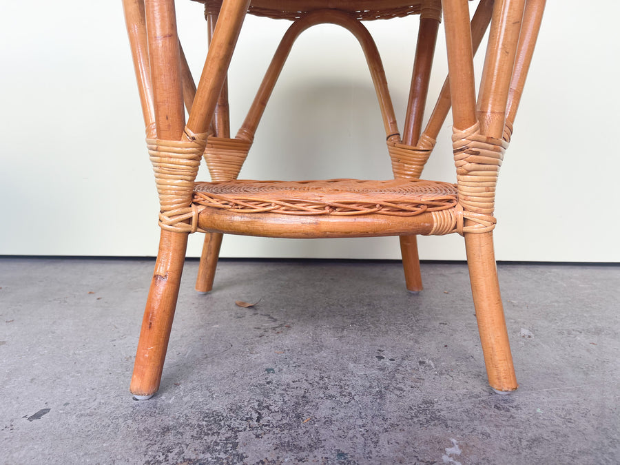 Pair of Wicker Side Tables