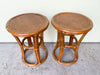 Pair of Rattan Cocktail Tables