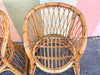 Set of Four Island Chic Rattan Barrel Chairs