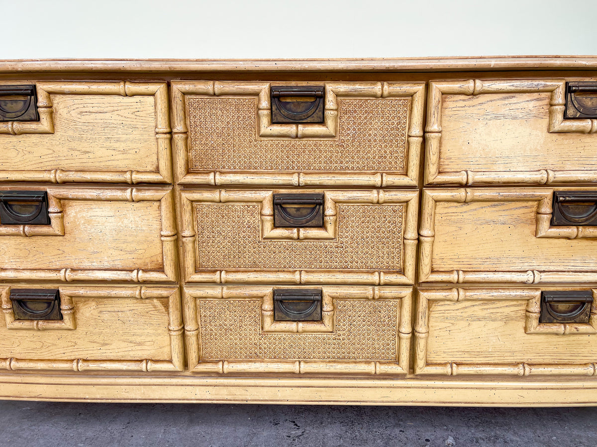 Faux Bamboo Campaign Dresser