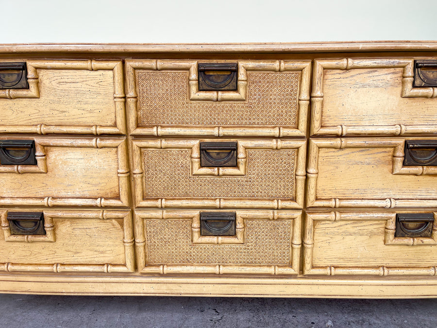 Faux Bamboo Campaign Dresser