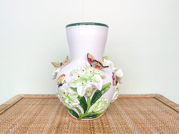 Colorful Butterfly Vase