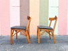 Pair of Rattan Side Chairs