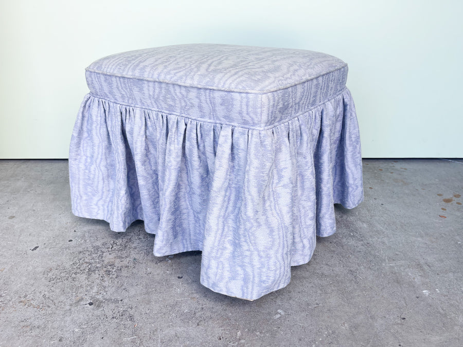 Palm Beach Chic Upholstered Ottoman