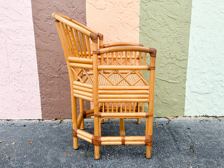 Pair of Brighton Style Rattan Chairs