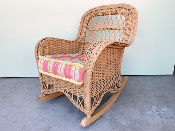 Henry Link Braided Wicker Rocker