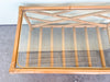 Petite Chippendale Rattan Coffee Table