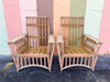 Pair of Old Florida Rattan Lounge Chairs