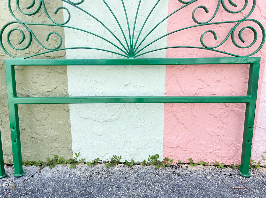 Pair of Whimsical Metal Twin Headboards