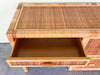 Island Style Rattan Wrapped Desk