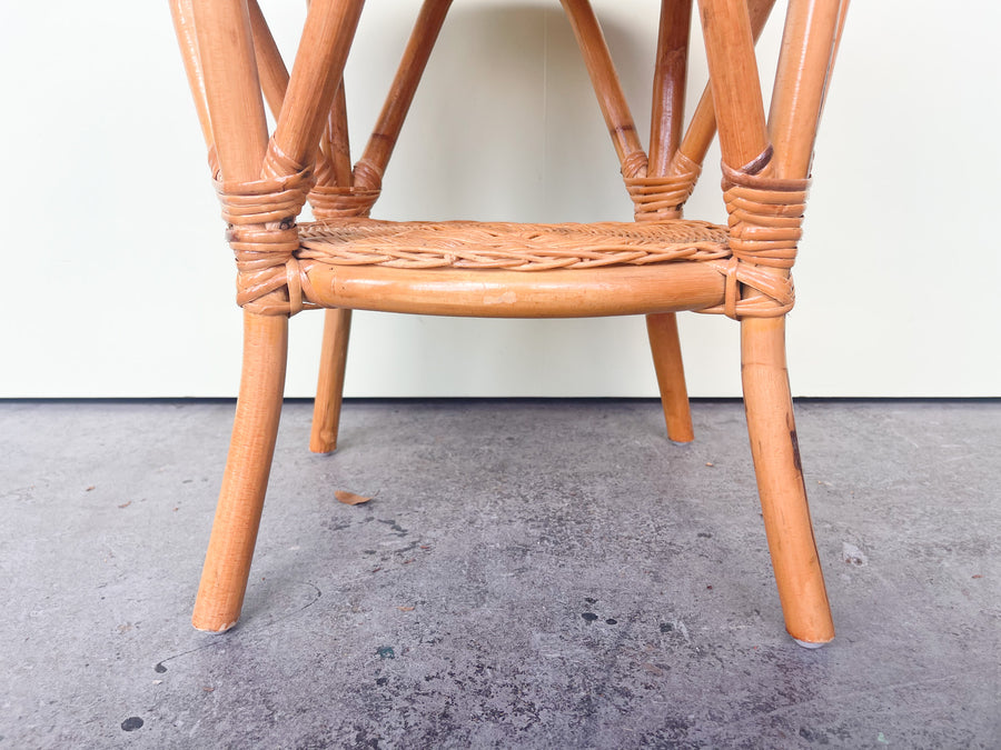 Pair of Wicker Side Tables
