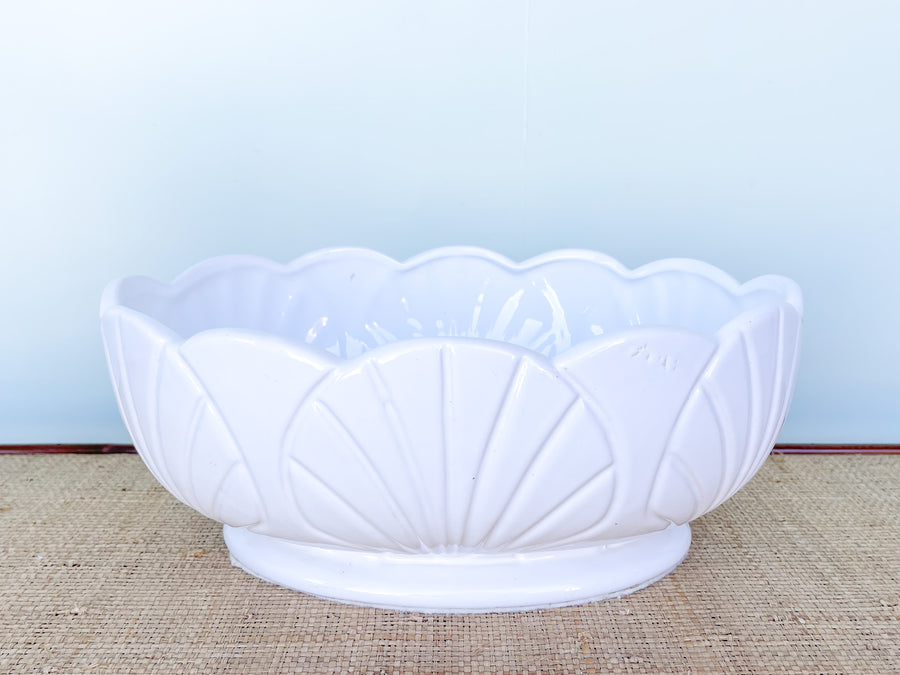 Italian Ceramic Shell Bowl and Pitcher