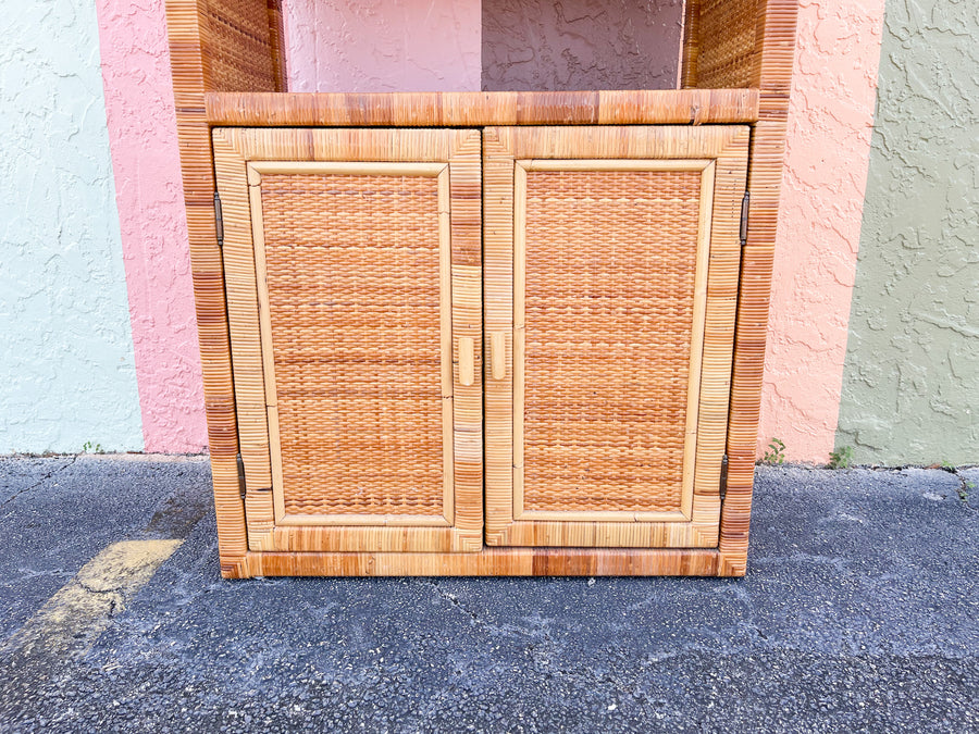 Rattan Wrapped Cabinet