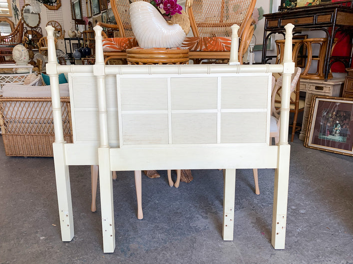 Pair of Faux Bamboo Twin Headboards