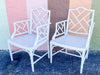 Pair of Painted Chippendale Arm Chairs