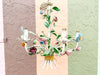 Colorful Floral Tole Chandelier