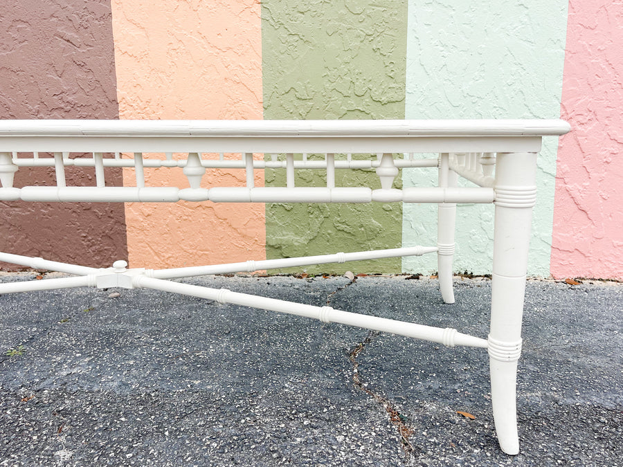 Palm Beach Chic Faux Bamboo Coffee Table