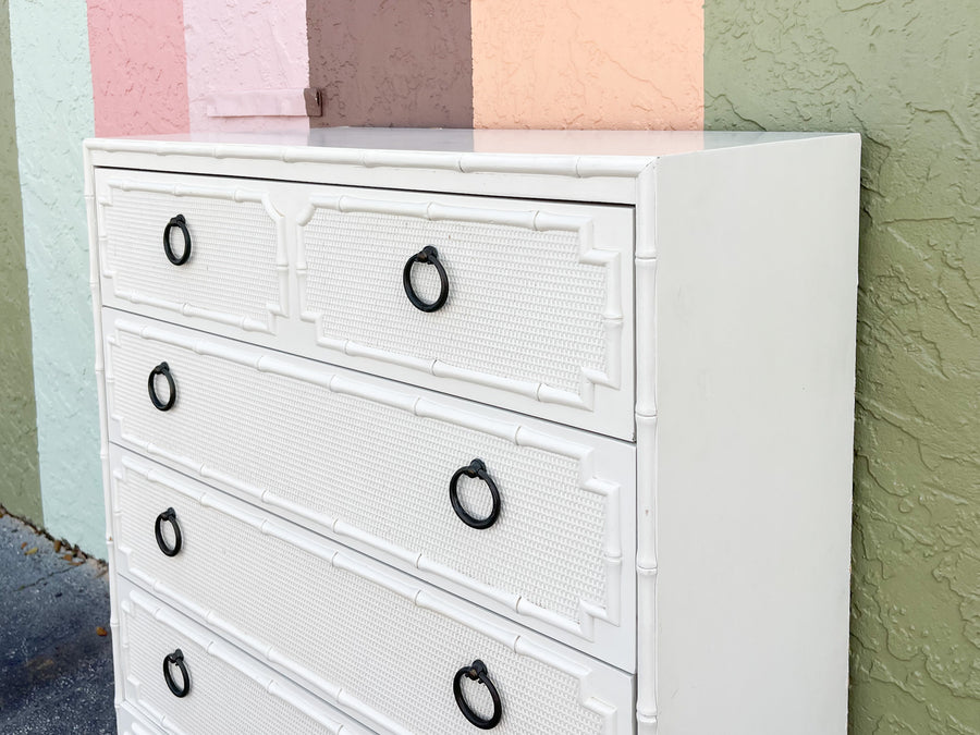 Palm Beach Faux Bamboo Tall Chest