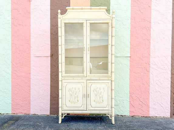 Faux Bamboo Cabinet