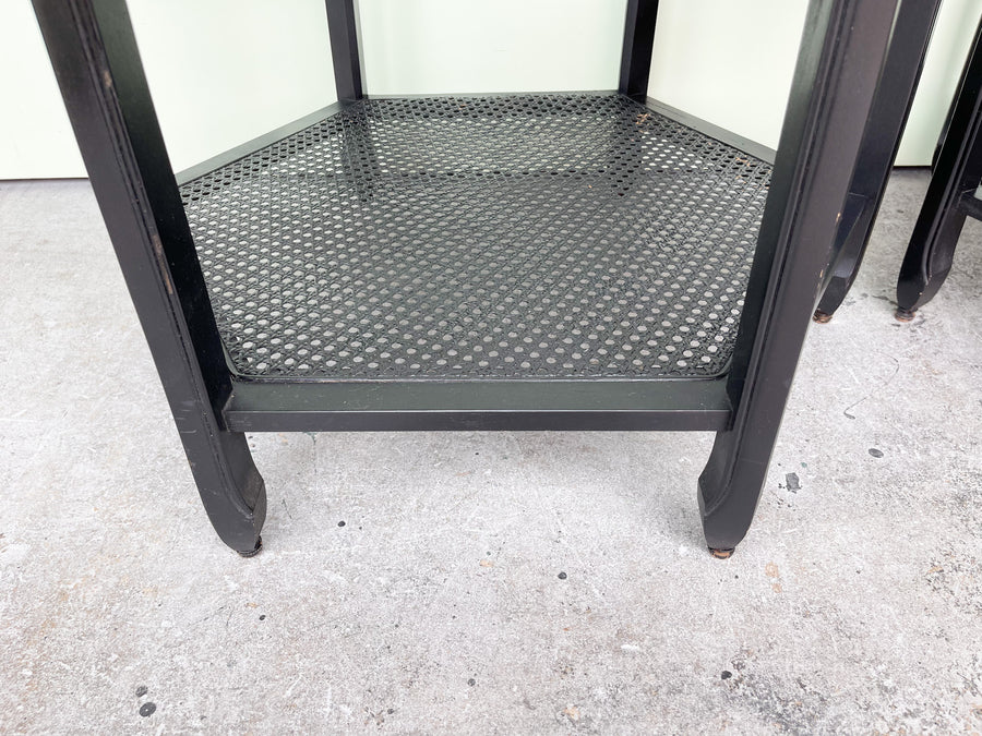 Pair of Fretwork Octagon Side Tables