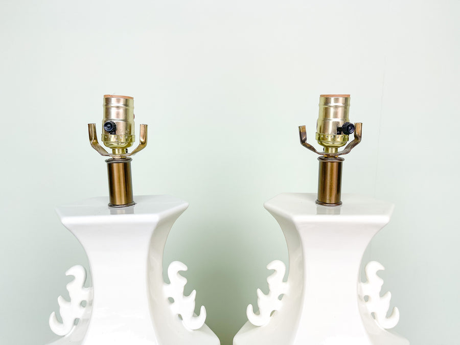 Pair of Palm Beach Chinoiserie Lamps