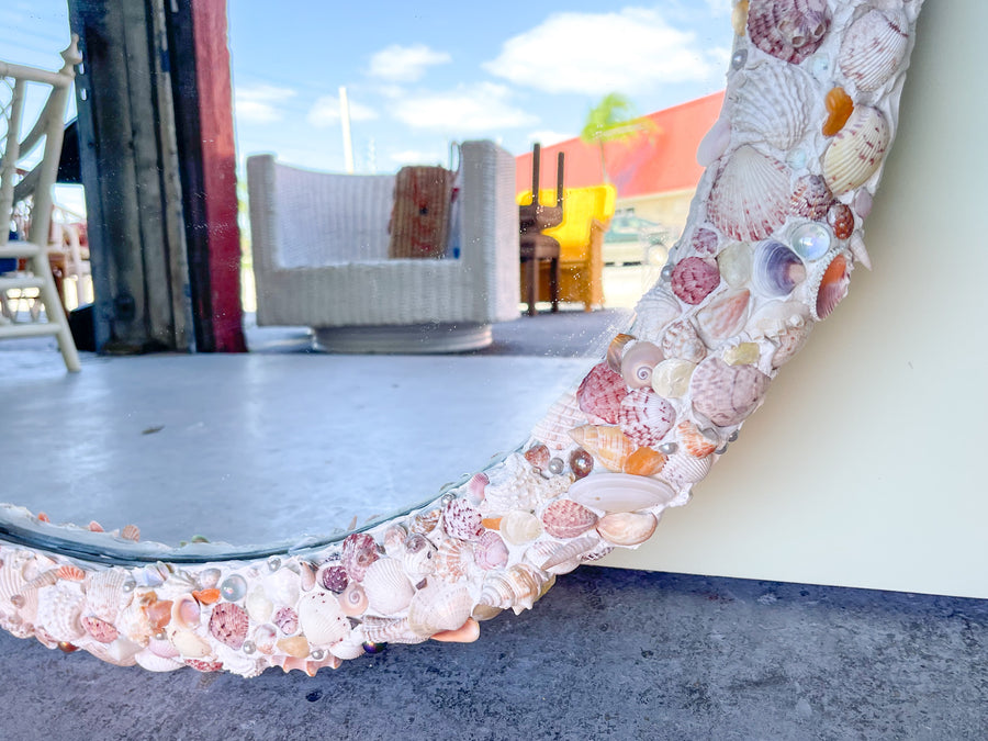 Oval Shell Mirror