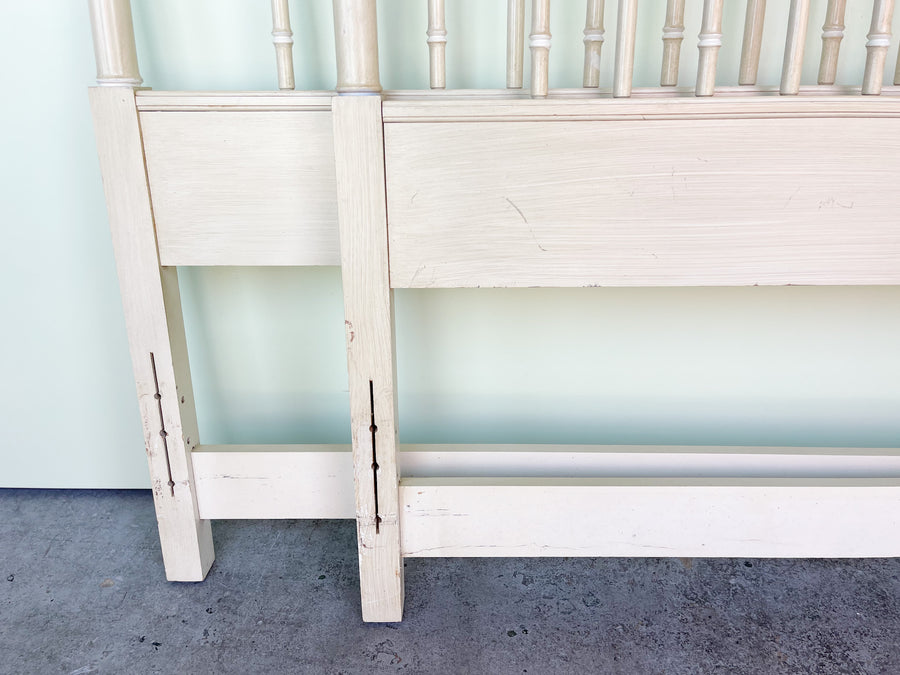 Pair of Faux Bamboo Pagoda Twin Headboards
