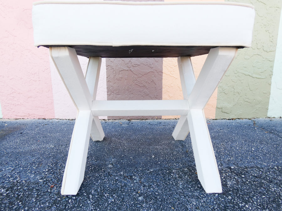 Pair of Palm Beach Chic X Benches