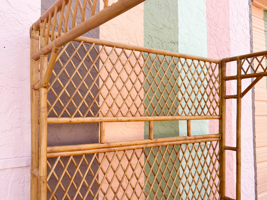 Fab Rattan Queen Canopy Bed