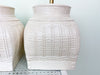 Pair of Ceramic Basket Lamps