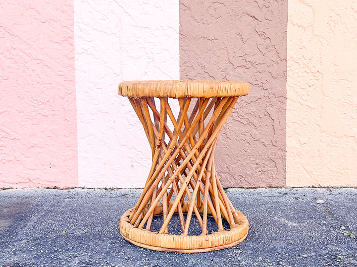 Cute Rattan Drinks Table