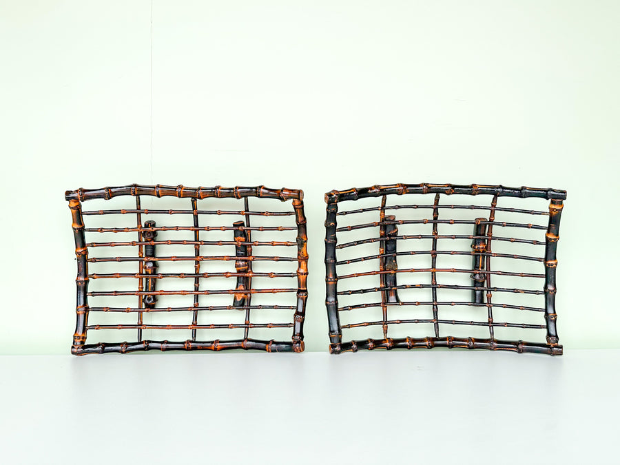 Pair of Bamboo Trays