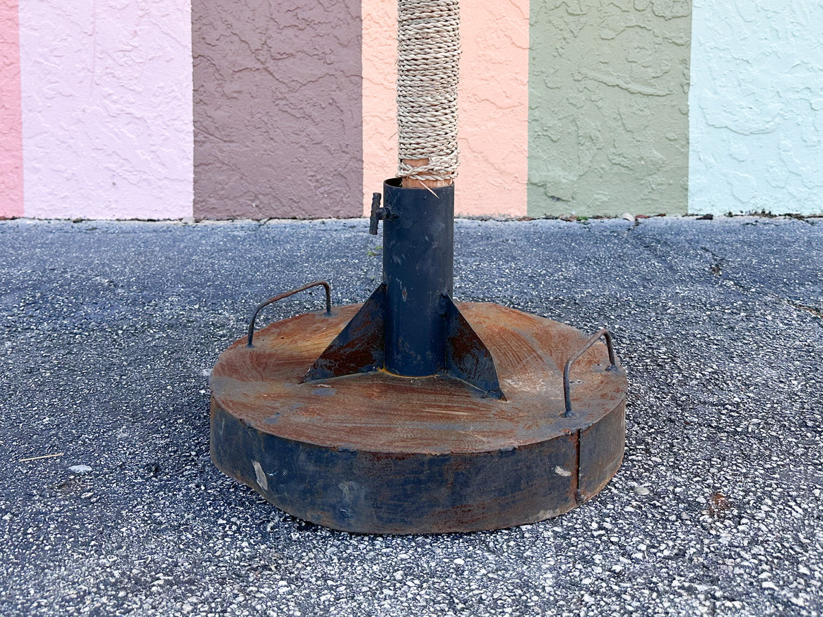Kips Bay Show House Island Chic Tiki Umbrella and Stand