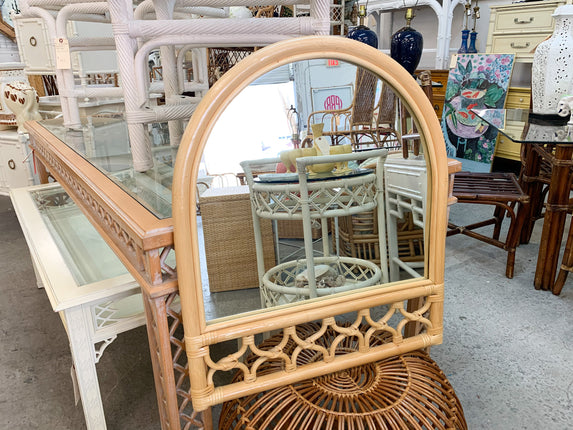 Sweet Island Style Rattan Mirror