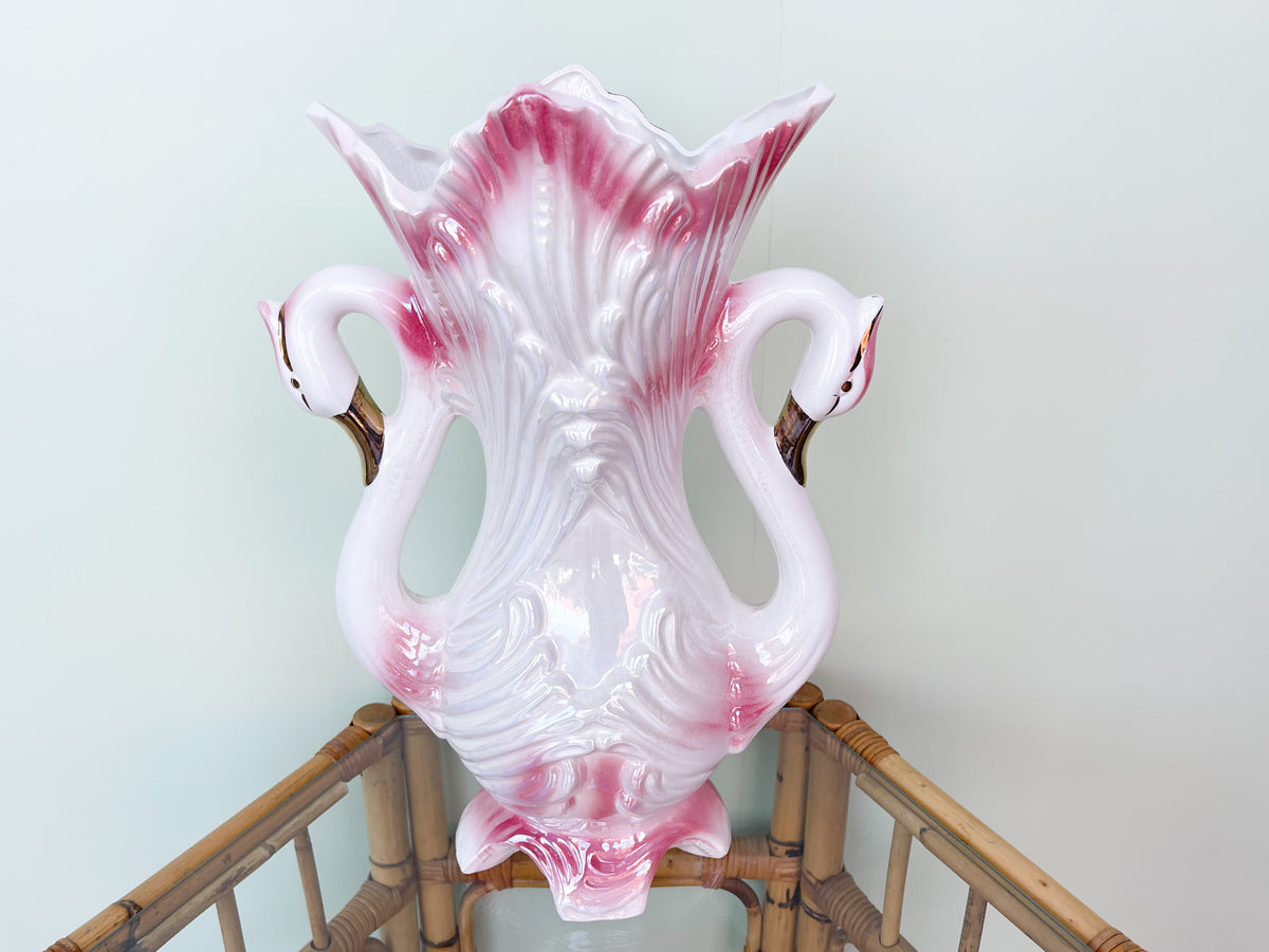 1950s Swan Vase