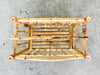 Tortoiseshell Rattan Magazine Rack