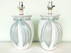 Pair of Sweet Celadon Bow Lamps