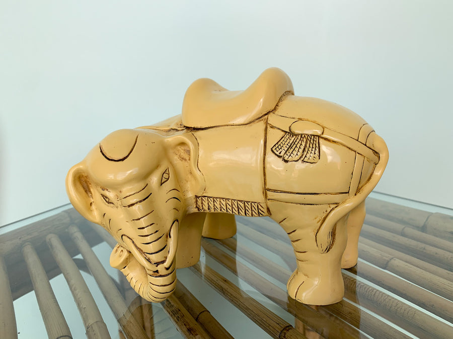 Pair of Yellow Elephants