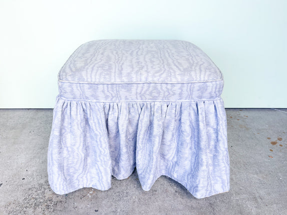 Palm Beach Chic Upholstered Ottoman