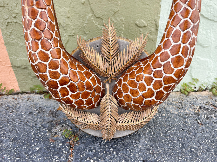 Pair of Safari Chic Giraffe Sconces