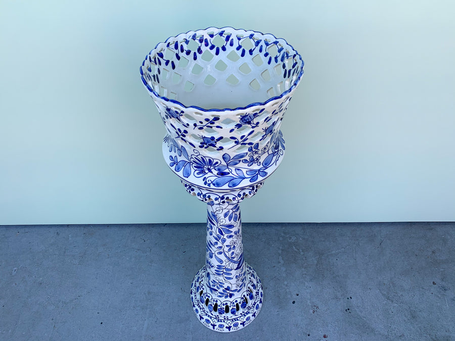 Amazing Blue and White Ceramic Planter