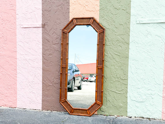 Island Style Rattan Mirror