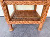 Braided Rattan Nightstand