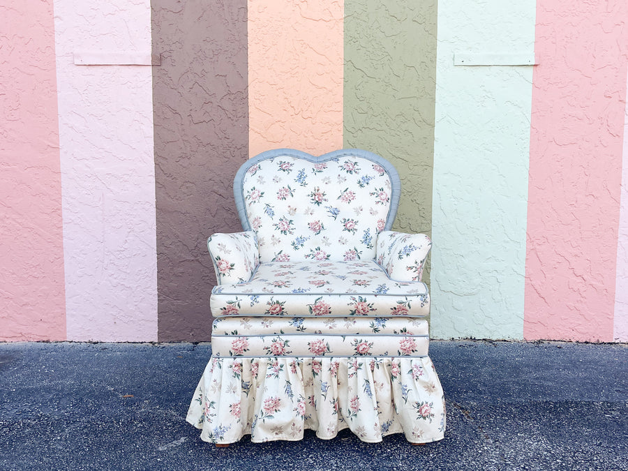 Upholstered Sweetheart Chair